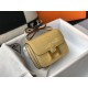 Hermes Constance 18cm Bag In Jaune Poussin Embossed Crocodile