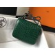 Hermes Constance 18cm Bag In Green Embossed Crocodile