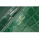 Hermes Constance 18cm Bag In Green Embossed Crocodile