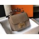 Hermes Constance 18cm Bag In Taupe Embossed Crocodile