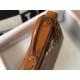 Hermes Kelly 28cm Bag In Brown Embossed Crocodile GHW