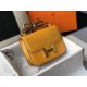 Hermes Constance 24cm Bag In Yellow Embossed Crocodile