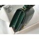 Hermes Constance 24cm Bag In Green Embossed Crocodile