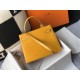 Hermes Kelly 25cm Bag In Yellow Embossed Crocodile