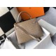 Hermes Kelly 28cm Bag In Taupe Embossed Crocodile GHW