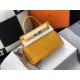 Hermes Kelly 28cm Bag In Yellow Embossed Crocodile GHW