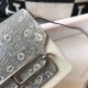 Hermes Roulis Mini Bag In White Crocodile With Natural Lizard