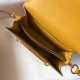 Hermes Roulis Mini Bag In Yellow Embossed Crocodile Calfskin