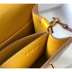 Hermes Roulis Mini Bag In Yellow Embossed Crocodile Calfskin