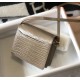 Hermes Roulis Mini Bag In Taupe Embossed Crocodile Calfskin