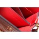 Hermes Roulis Mini Bag In Red Embossed Crocodile Calfskin