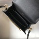 Hermes Roulis Mini Bag In Black Embossed Crocodile Calfskin