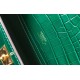 Hermes Kelly Pochette Bag In Green Embossed Crocodile Leather