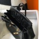 Hermes Birkin 25cm Bag In Black Embossed Crocodile Leather