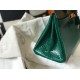 Hermes Birkin 30cm Bag In Green Embossed Crocodile Leather