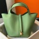 Hermes Vert Criquet Picotin Lock MM 22cm Handmade Bag