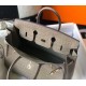 Hermes Birkin 25cm Bag In Taupe Embossed Crocodile Leather