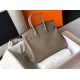 Hermes Birkin 25cm Bag In Taupe Embossed Crocodile Leather