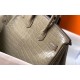 Hermes Birkin 25cm Bag In Taupe Embossed Crocodile Leather