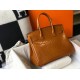 Hermes Birkin 30cm Bag In Gold Embossed Crocodile Leather