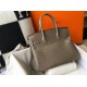 Hermes Birkin 30cm Bag In Taupe Embossed Crocodile Leather