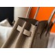 Hermes Birkin 30cm Bag In Taupe Embossed Crocodile Leather