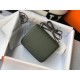 Hermes Mini Constance 18cm Epsom Vert Olive Bag