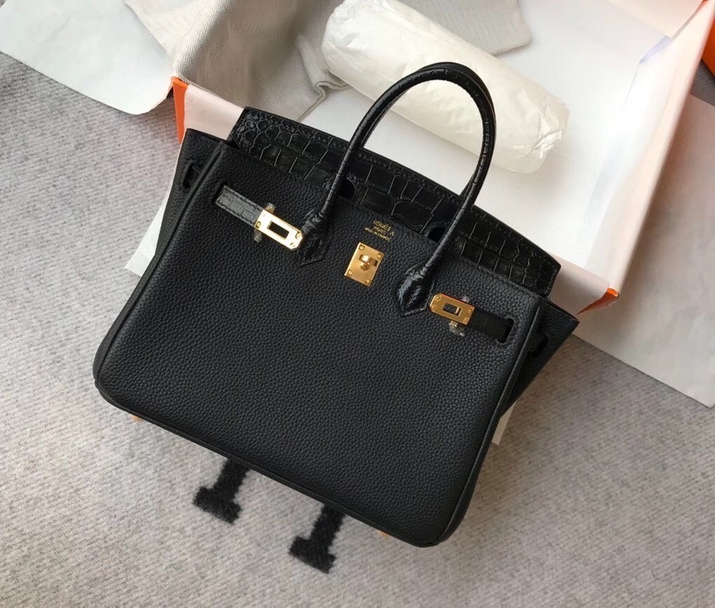 Hermes Touch Birkin 25cm Limited Edition Black Bag