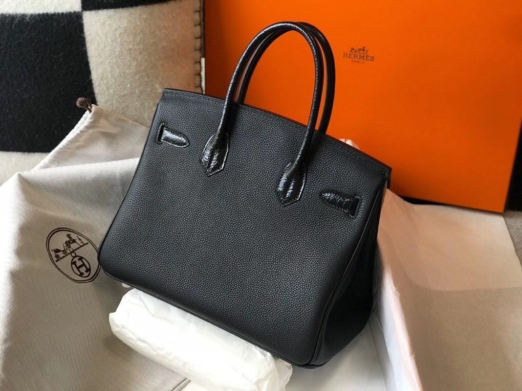 Hermes Touch Birkin 25cm Limited Edition Black Bag