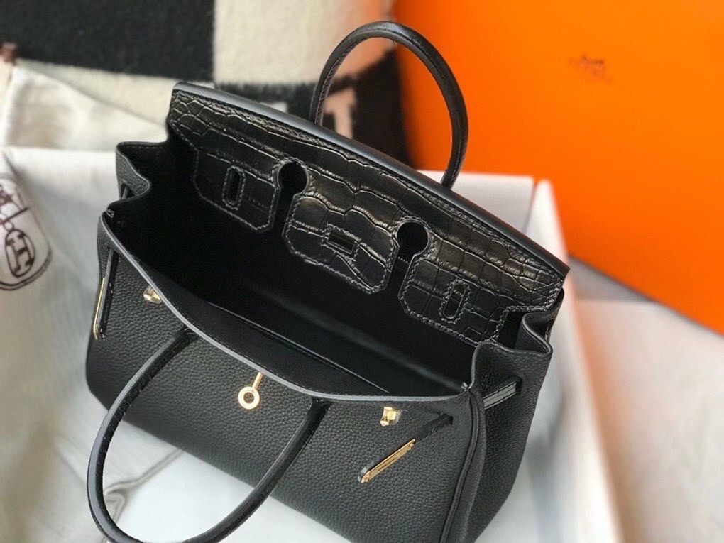 Hermes Touch Birkin 25cm Limited Edition Black Bag