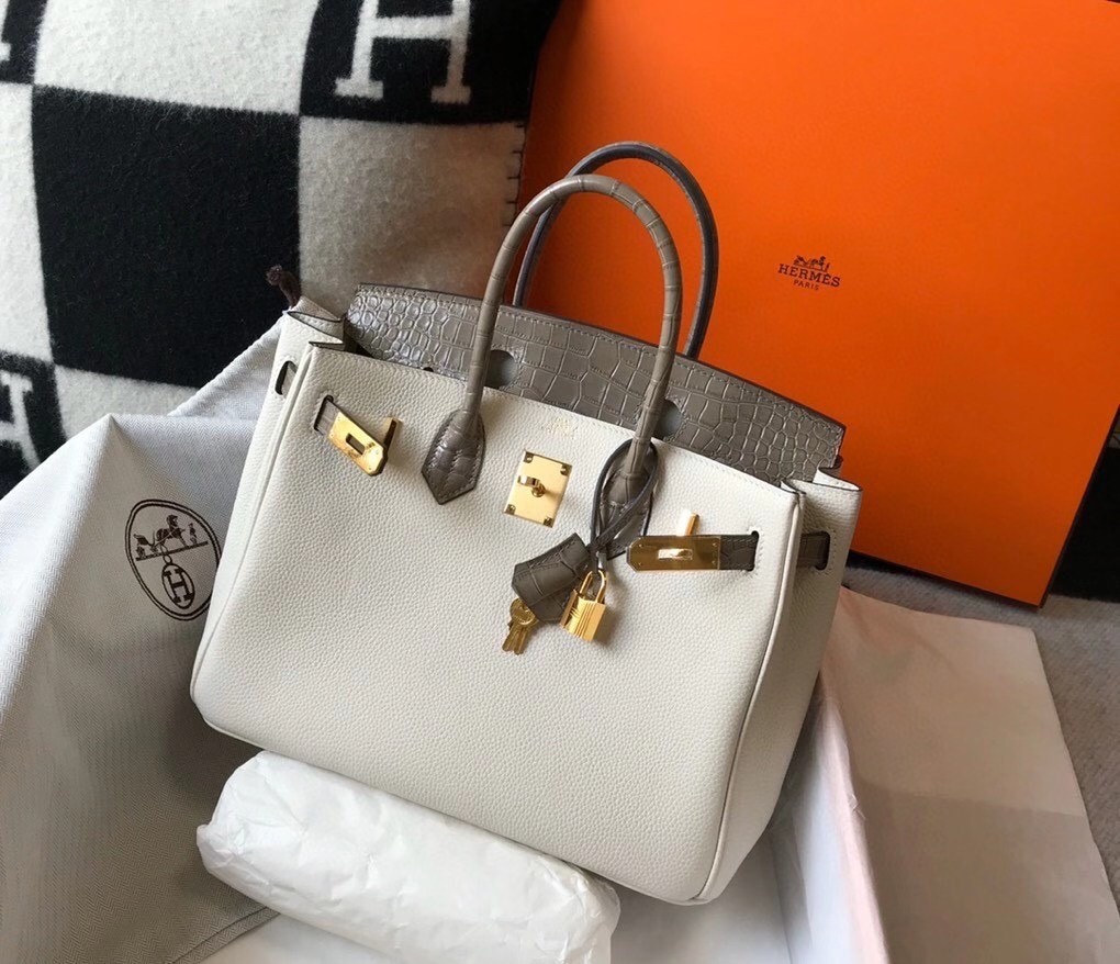 Hermes Touch Birkin 30cm Limited Edition White Bag