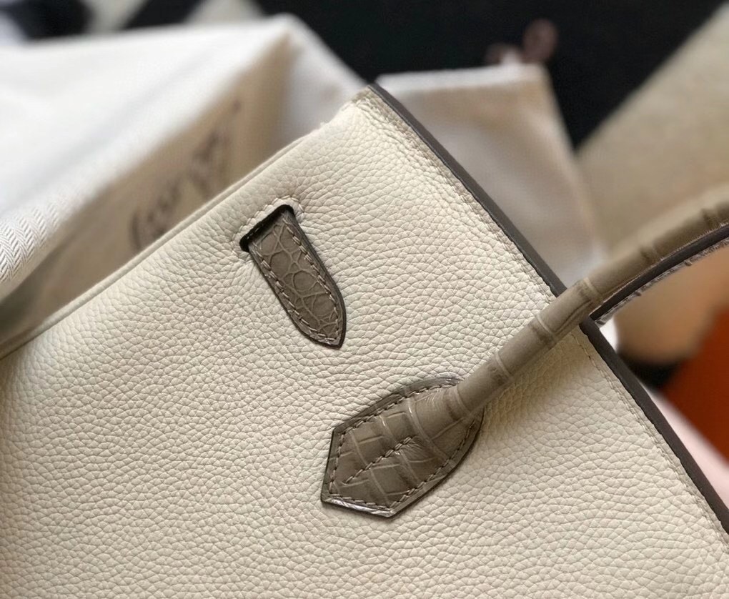 Hermes Touch Birkin 30cm Limited Edition White Bag