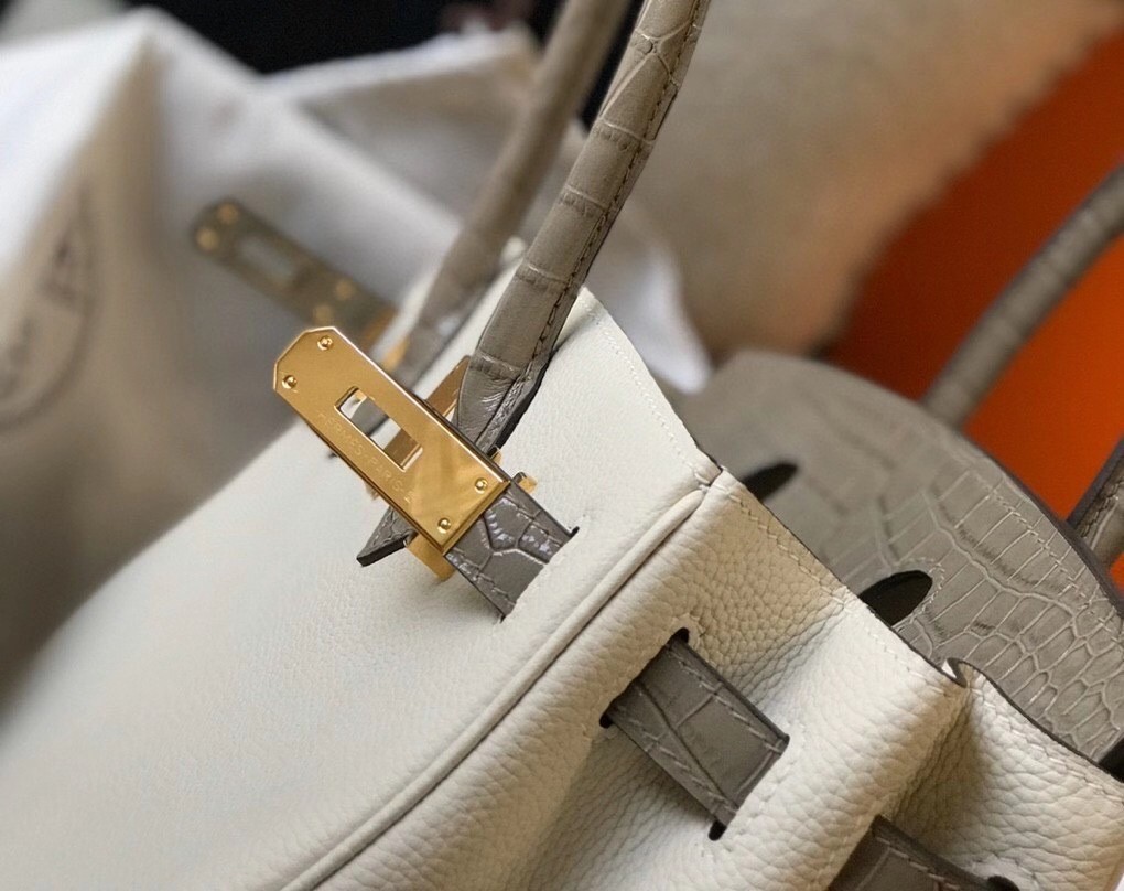 Hermes Touch Birkin 30cm Limited Edition White Bag