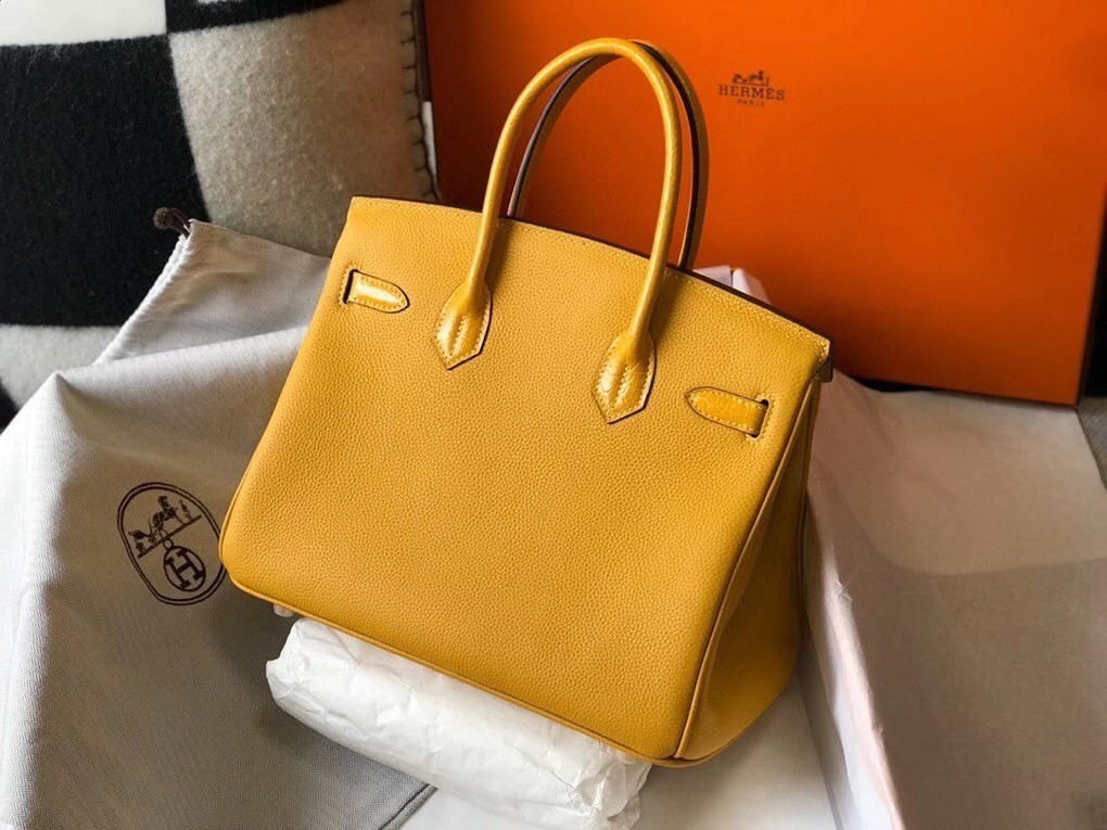 Hermes Touch Birkin 30cm Limited Edition Yellow Bag