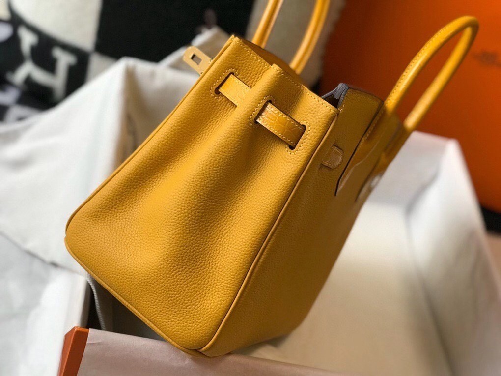 Hermes Touch Birkin 30cm Limited Edition Yellow Bag