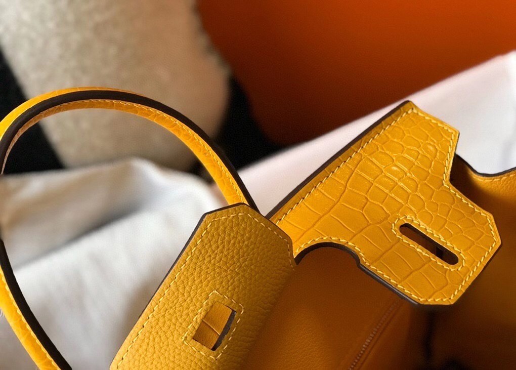 Hermes Touch Birkin 30cm Limited Edition Yellow Bag