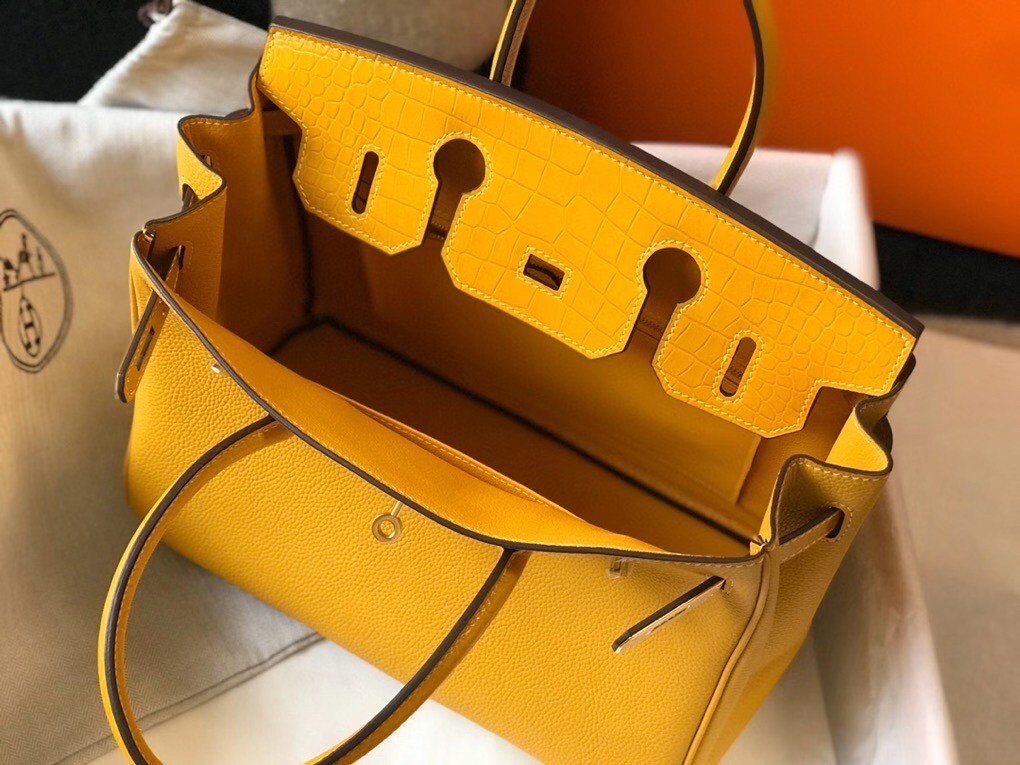 Hermes Touch Birkin 30cm Limited Edition Yellow Bag