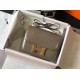 Hermes Constance 24cm Bag In Taupe Embossed Crocodile