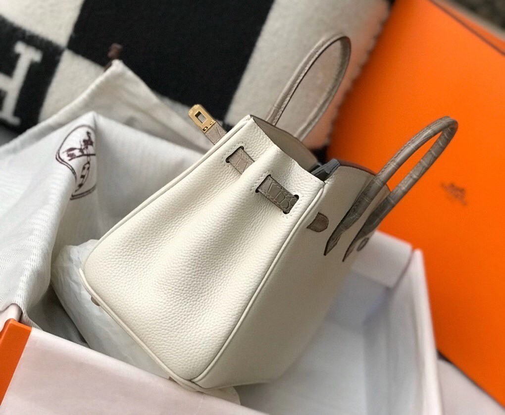 Hermes Touch Birkin 25cm Limited Edition White Bag