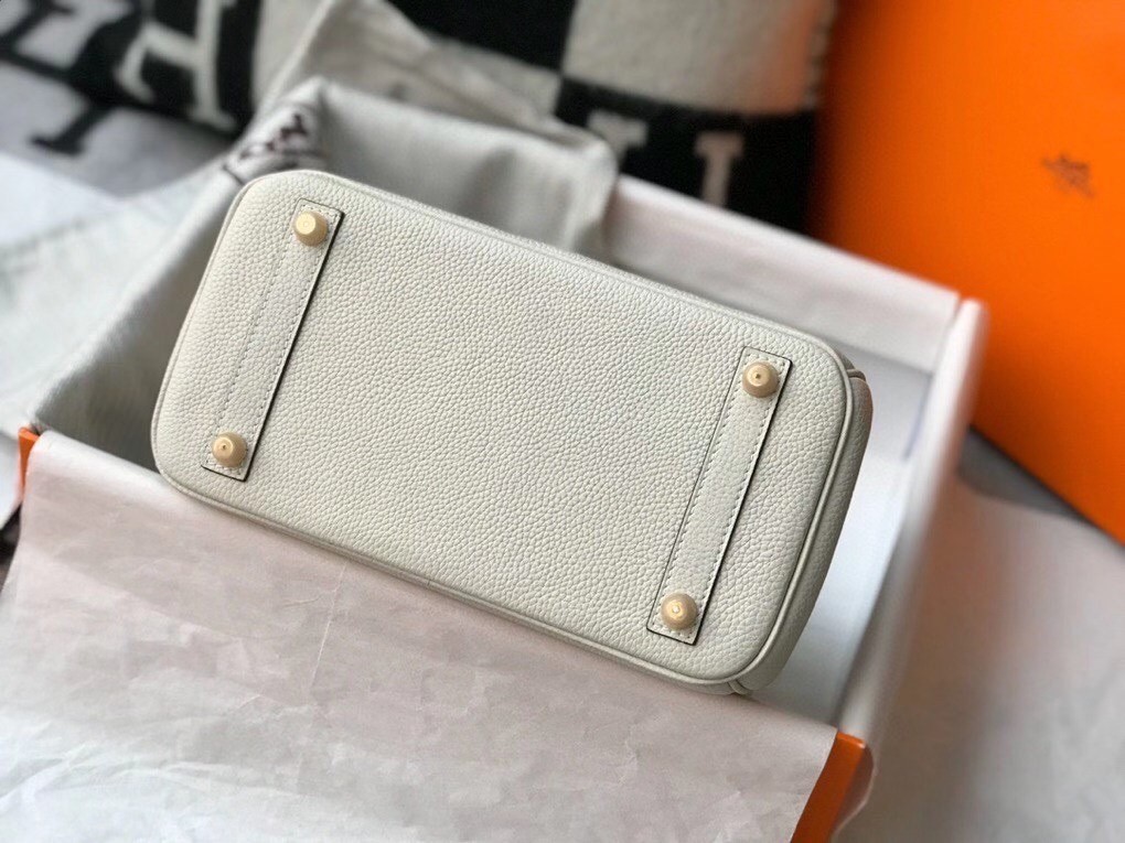 Hermes Touch Birkin 25cm Limited Edition White Bag