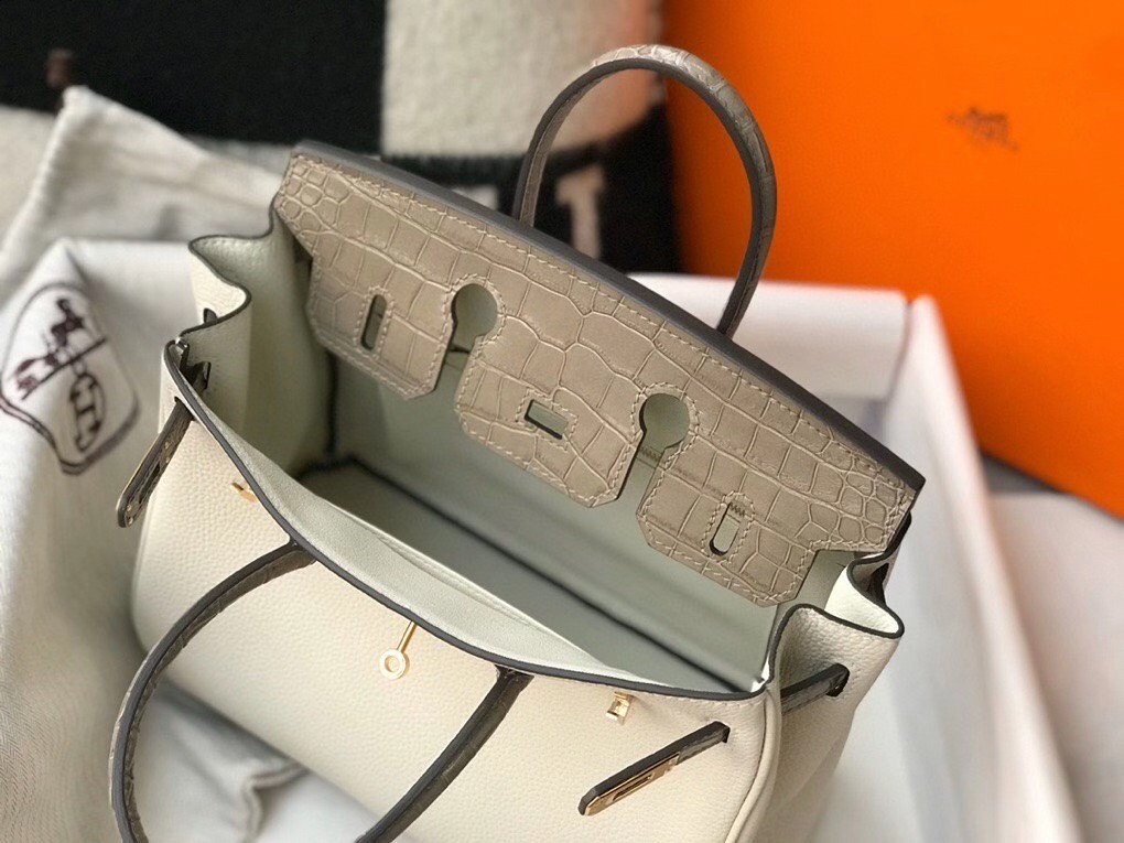 Hermes Touch Birkin 25cm Limited Edition White Bag