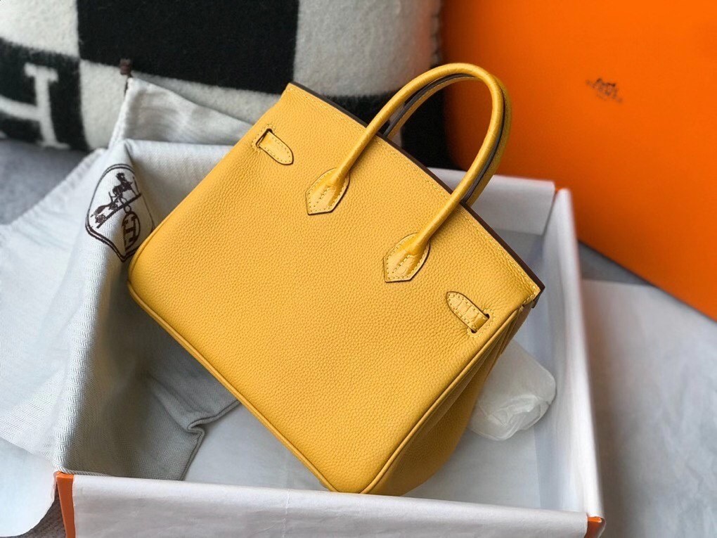 Hermes Touch Birkin 25cm Limited Edition Yellow Bag