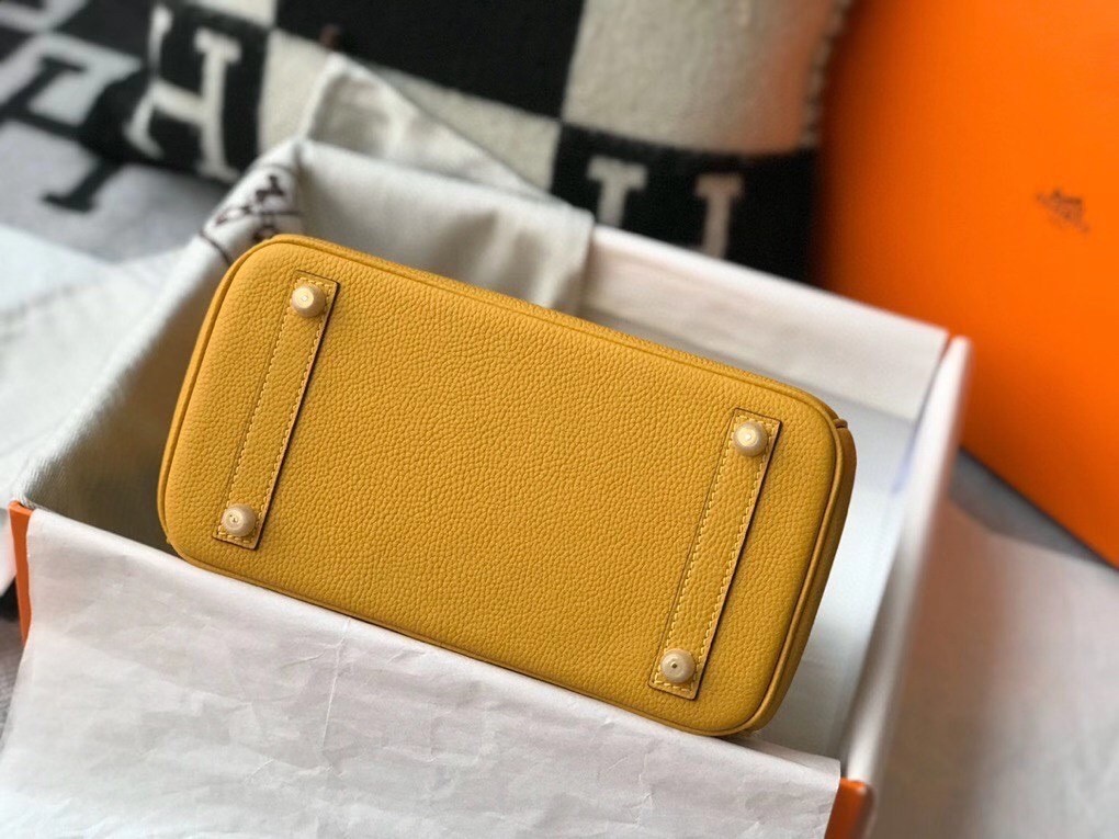 Hermes Touch Birkin 25cm Limited Edition Yellow Bag