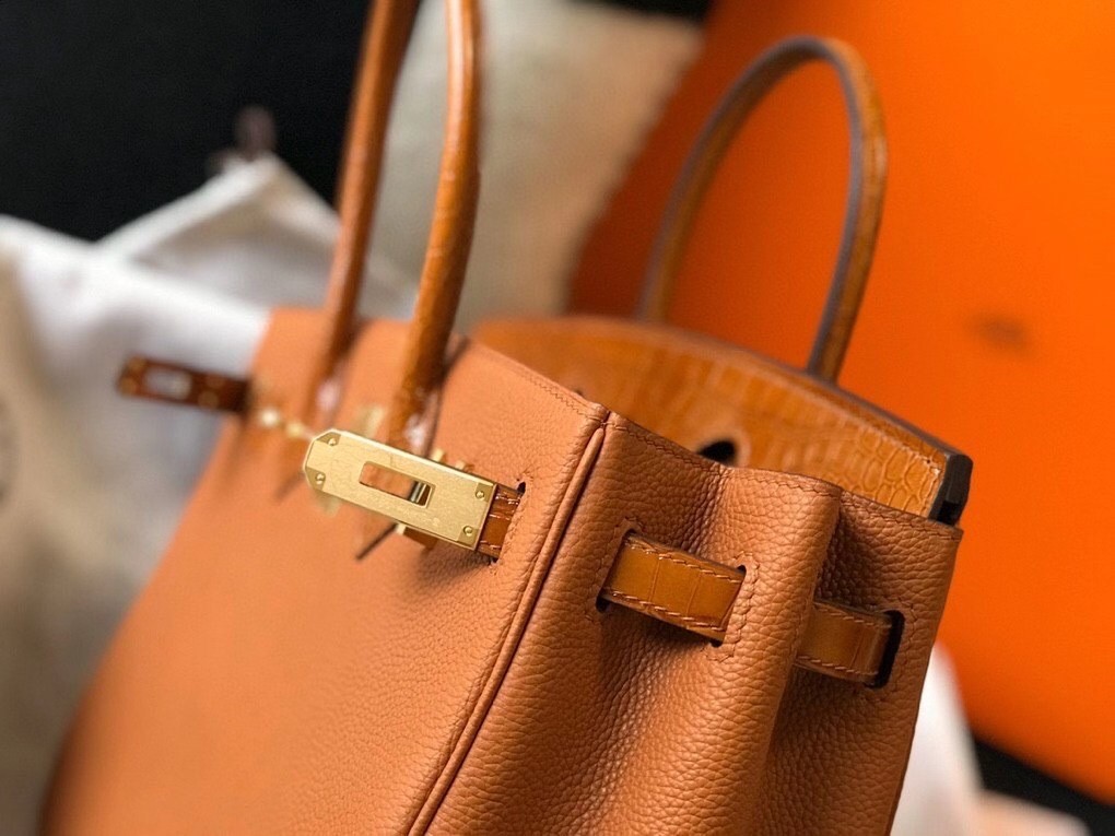 Hermes Touch Birkin 30cm Limited Edition Gold Bag