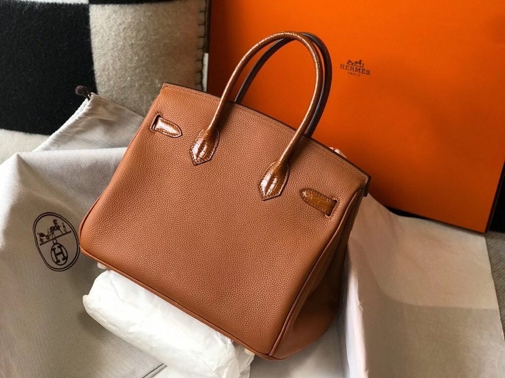 Hermes Touch Birkin 30cm Limited Edition Gold Bag