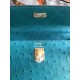 Hermes Vert Vertigo Ostrich Kelly 25cm Handmade Bag