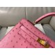 Hermes Terre Cutie Ostrich Kelly 25cm Handmade Bag