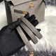 Hermes Gris Asphalt Ostrich Kelly 25cm Handmade Bag