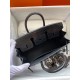 Hermes Black Birkin 25cm Matte Alligator Crocodile Skin Bag