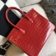 Hermes Red Birkin 30cm Crocodile Niloticus Shiny Bag